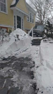 winter in Camden; shoveled paths