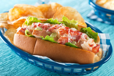 Delicious Lobster Roll in Camden Maine